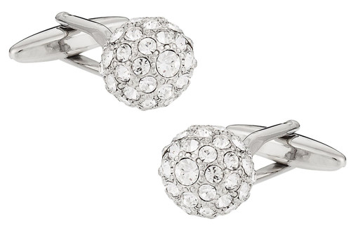 Cuff-Daddy Swarovski Disco Ball Cufflinks with Presentation Box