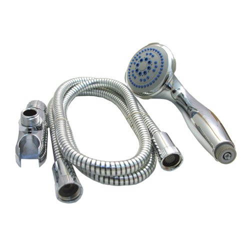 LASCO 08-5173 Serenity Hand Held Five Function Shower Head, Chrome Finish