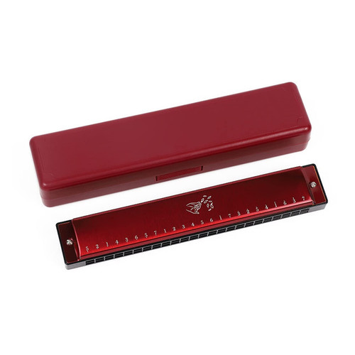 BAFAFA Harmonica 24-Hole Beginner Student Adult Harmonica Polyphonic C Harmonica Harmonica Musical Instrument Harmonica (Color : 2)