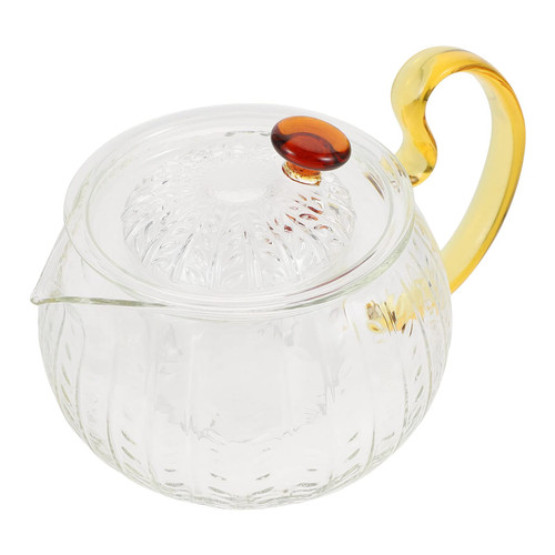 YARDWE White Tea Kettle Glass Teapot with Handle Crystal Clear Stovetop Microwave Safe Glass Teapot for Loose Leaf and Blooming Tea 600ML Small Clear Teapot YARDWE White Tea Kettle Glass Teapot with Handle Crystal Clear Stovetop Microwave Safe Glass Teapot for Loose Leaf and Blooming Tea 600ML Small Clear Teapot