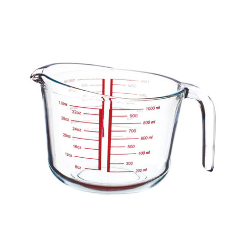 Cabilock 1pc Glass Measuring Cup Kitchen Measuring Cup Glass Cup Glass Measure Liquid Cup Measuring Cups and Spoons Liquid Measuring Cups Clear Espresso Mugs Milk Cup With Scale