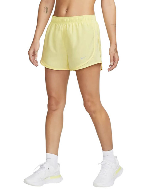 Nike Women's Dri-fit Tempo Track 3.5 Short (as1, Alpha, m, Regular, Regular, Lemon Chiffon/Wolf Grey)