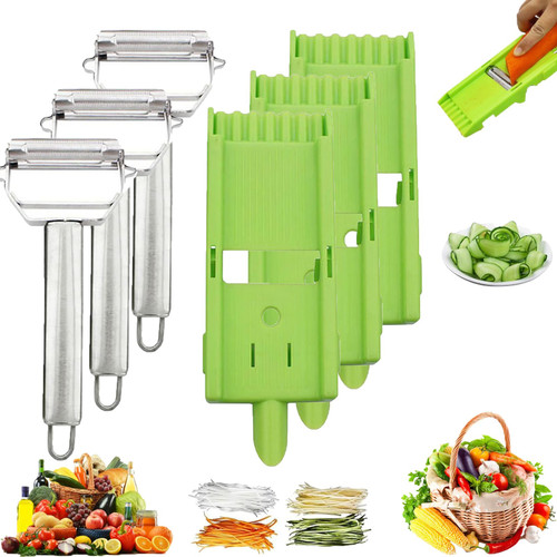 Zestio Peeler, Zestio Tool, Multipelador De Patatas, Multi Potato Peeler, Multi Double Knife Peeler, Vegetable Cutter, Veggie Slicer, For Carrot Potato Melon Gadget Vegetable Fruit (3pcs)