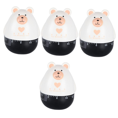 BESTOYARD 4pcs Mechanical Timer Lovely Timers Kitchen Cooking Timer Egg Timers Cooking Clock Mechanical Countdown Timer Cartoon Kitchen Timer Classroom Timer Kids Timer Kitchen Supplies Cute