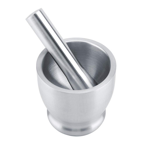 Stainless Steel Mortar Pestle Hand Stainless Steel Mortar Pestle Grinder Beans Garlic Spices Foodstuffs Kitchen Tool