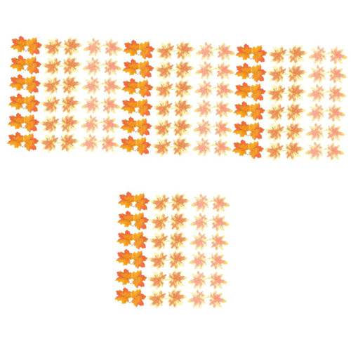 Abaodam 240 Pcs Simulated Maple Leaf Fall Autumn Maple Leaves Wedding Table Decor Wedding Maple Autumn Artificial Leaves Maple Leaves Decoration Fall Decor Outdoor Plastic Plant Household