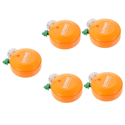 DECHOUS 5pcs Mechanical Timer Desktop Timer Orange Timer Kids Tools Countdown Tools for Mechanics Vintage Decorative Timer Kid Tools Kitchen Timer Timers Reminder Child Abs Cute