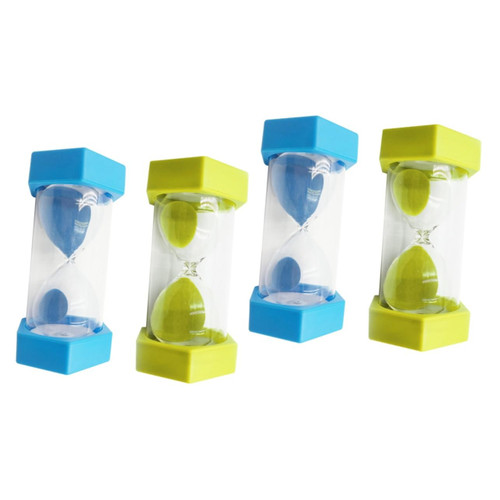 MAGICLULU 4 Pcs 5 Minutes Sand Timer Timers for Kids Sand Clock Timer Kids Timer Hourglass Gift Hourglass Timer 5 Minutes Hourglass Sand Glass Timer Sand Hourglass Decorate Child Anti-Fall