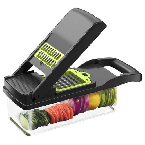 Vegetable Chopper Mandoline Slicer Cutter Chopper Vegetable Slicer Potato Onion Chopper Veggie Chopper Dicer For W/Cont Multi-purpose Vegetable Slicer Cuts