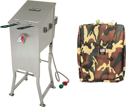 Deep Fryer Bikini Cover for Bayou Classic 4 Gallon Deep Fryer Custom Made Compatible with 700-701 & 700-704 Made in The USA 13" W X 16" L (Camo) Deep Fryer Bikini Cover for Bayou Classic 4 Gallon Deep Fryer Custom Made Compatible with 700-701 & 700-704 Made in The USA 13" W X 16" L (Camo)