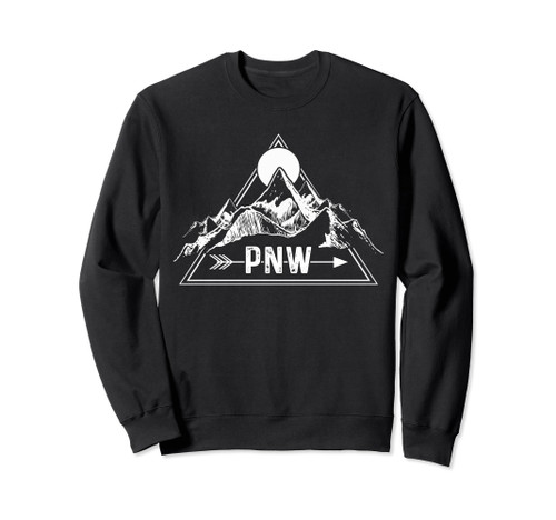 PNW Pacific Northwest Vintage Nature Mountains Outdoor Gift Sweatshirt PNW Pacific Northwest Vintage Nature Mountains Outdoor Gift Sweatshirt