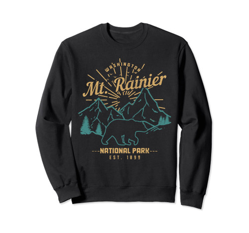 Mt. Rainier Washington Vintage Mountain National Park PNW Sweatshirt Mt. Rainier Washington Vintage Mountain National Park PNW Sweatshirt
