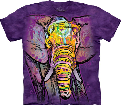 The Mountain Russo Elephant Adult T-Shirt, Purple, Large The Mountain Russo Elephant Adult T-Shirt, Purple, Large