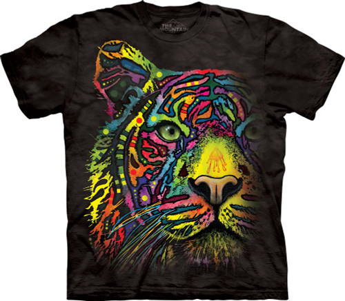 The Mountain Rainbow Tiger Adult T-Shirt, Black, 4XL The Mountain Rainbow Tiger Adult T-Shirt, Black, 4XL