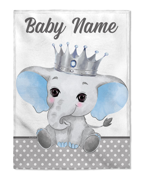 FLOCHIL Personalized Baby Blanket for Boys, Custom Baby Blanket with Name, Customized Baby Blanket Elephants, Gift for Baby, Newborn, Baby Shower FLOCHIL Personalized Baby Blanket for Boys, Custom Baby Blanket with Name, Customized Baby Blanket Elephants, Gift for Baby, Newborn, Baby Shower