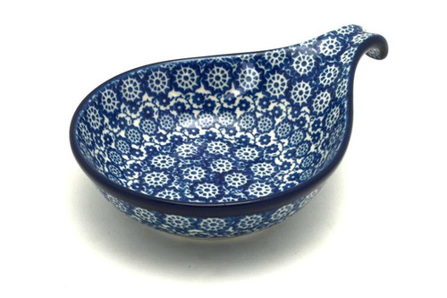 Polish Pottery Spoon/Ladle Rest - Midnight