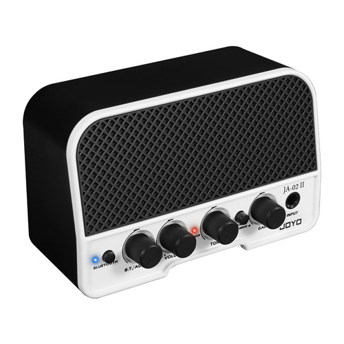 JOYO Mini Guitar Amplifier 5W Electric Guitar Amp Small Practice Guitar Amp with Bluetooth Clean & Overdrive Channels Portable Rechargeable (JA-02 II Black)