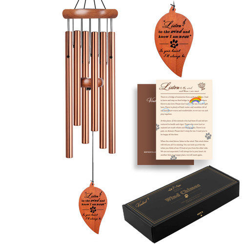 VENBEEL Pet Memorial Wind Chime, Dog Memorial Gifts for Loss of Dog, Pet Memorial Gifts, Pet Loss Gifts, Bereavement Gifts for Loss of Pet, Loss of Dog Sympathy Gift, Dog Condolence/Passing Away Gift VENBEEL Pet Memorial Wind Chime, Dog Memorial Gifts for Loss of Dog, Pet Memorial Gifts, Pet Loss Gifts, Bereavement Gifts for Loss of Pet, Loss of Dog Sympathy Gift, Dog Condolence/Passing Away Gift