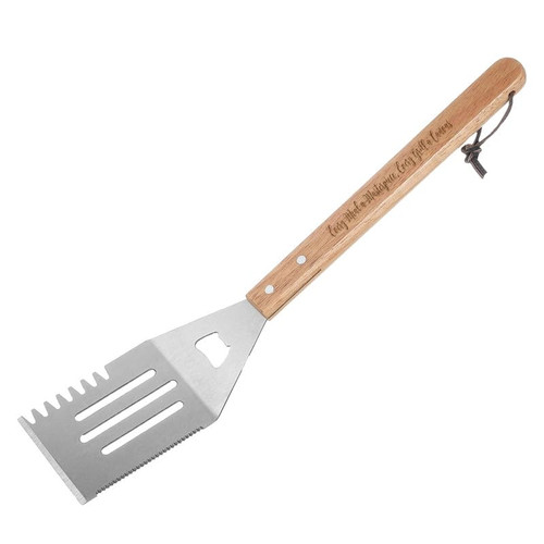 Every Meal a Masterpiece, Every Grill a Canvas - Precision Engraved BBQ Spatula for the Artistic Chef, Durable Stainless Steel for Creative & Inspired Grilling