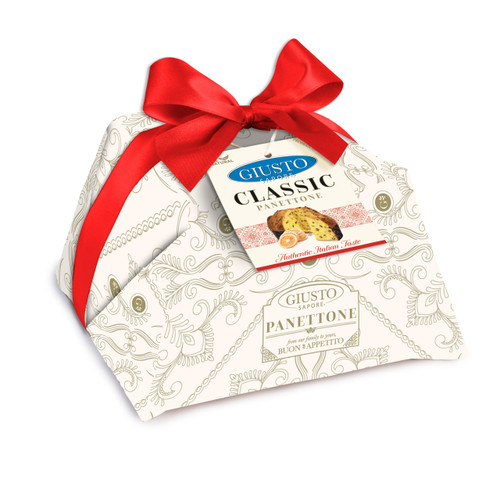 Giusto Sapore Authentic Italian Panettone Original with Raisins, Candied Orange Peel and Butter Gourmet Bread - Traditional Dessert - Imported from Italy and Family Owned - 28.21 oz Giusto Sapore Authentic Italian Panettone Original with Raisins, Candied Orange Peel and Butter Gourmet Bread - Traditional Dessert - Imported from Italy and Family Owned - 28.21 oz