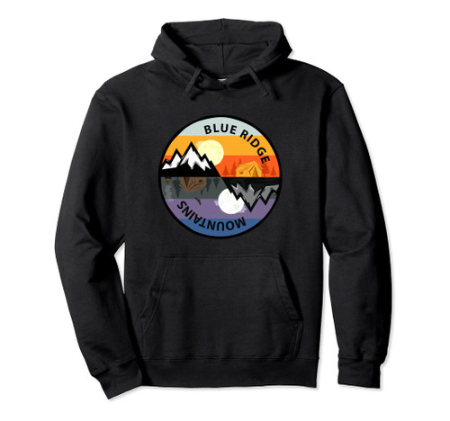 Retro Vintage Blue Ridge Mountains Souvenir Pullover Hoodie