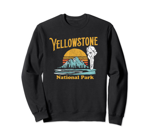 Vintage Yellowstone National Park Retro 80's Graphic Sweatshirt Vintage Yellowstone National Park Retro 80's Graphic Sweatshirt