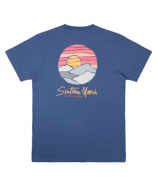 Southern Marsh, Paper Mountains Tee, Bluestone, X-Large