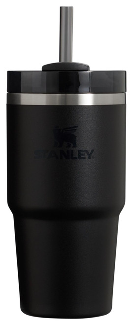 Stanley Quencher H2.0 FlowState Stainless Steel Vacuum Insulated Tumbler with Lid and Straw for Water, Iced Tea or Coffee, Smoothie and More, Black 2.0, 20oz