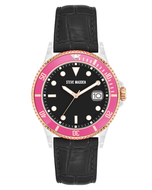 Steve Madden Women's Date Function Strap Watch
