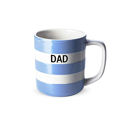 Cornishware Blue and White Stripe Dad Coffee Tea Cup Mug 10oz