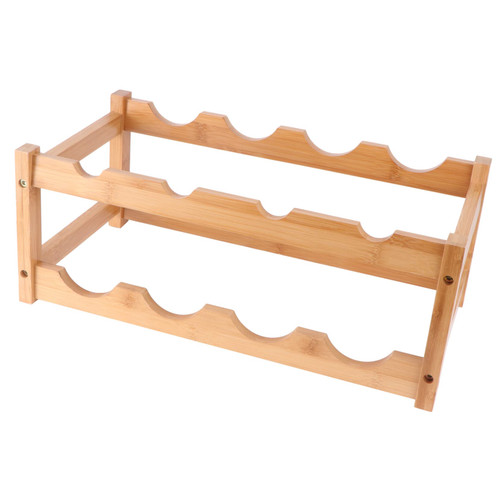 Ciieeo Wine Rack Decoration Wine Bottle Display Rack Floor Wine Shelf Fridge Wine Bottle Holder Wine Display Rack Wine Glass Stand Holder Wine Holder Bamboo Bottle Rack Wooden