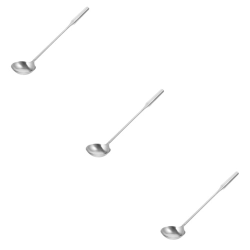 Zerodeko 3pcs Chef Spoon Soup Ladle Stainless Steel Large Water Ladle Metal Rice Scoop Frypan Spoons for Cooking Stainless Steel Cookware Spoon Wok Japanese-style Pizza Sauce Zerodeko 3pcs Chef Spoon Soup Ladle Stainless Steel Large Water Ladle Metal Rice Scoop Frypan Spoons for Cooking Stainless Steel Cookware Spoon Wok Japanese-style Pizza Sauce