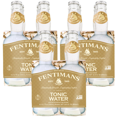 Fentimans Tonic Water - Carbonated Water Infused With Quinine, All Natural, Botanically Brewed, No Artificial Flavors, Preservatives or Sweeteners - 6.7 Fl Oz, Pack of 12
