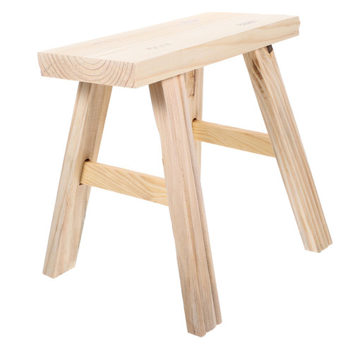 Veemoon Stools Plant Shelf Indoor Short Step Stool Plant Table Indoor Sitting Stool Bathroom Stool Low Stool Mini Step Stool Small Stool Wood Shoe Changing Stool No Paint Toddler