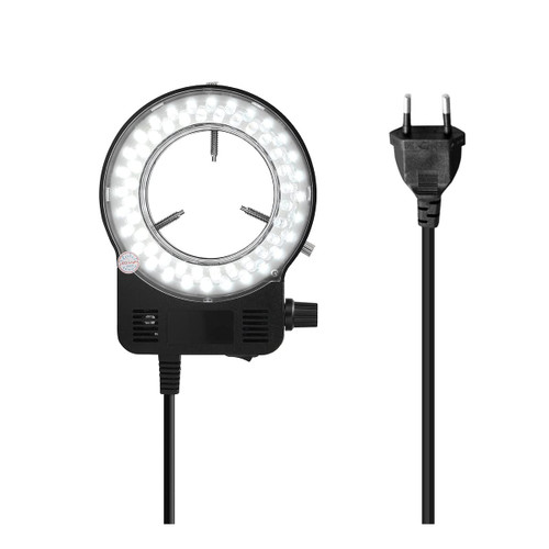 Microscope Accessories kit Slide Preparation camer LED Round Light for Microscope Lamp for Microscope Brightness Microscope Accessories (Color : Black)