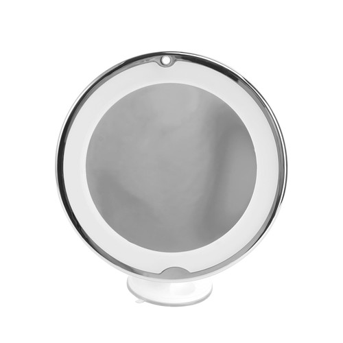 FRCOLOR Table Makeup Mirror Round Vanity Mirror LED Table Mirror Lighted Makeup Mirror Magnified Vanity Mirror Dresser Mirror makup Mirror Double Mirror Travel White Dressing Table