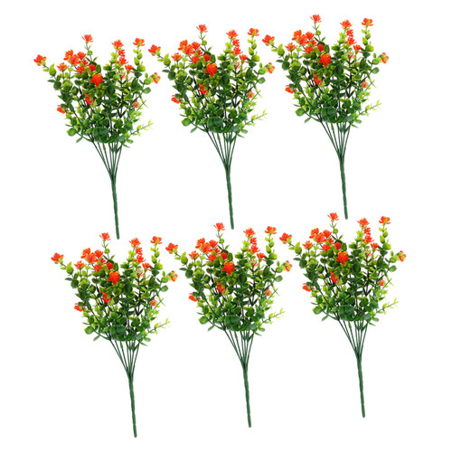 ABOOFAN 12 Pcs Simulation Camellia Faux Plants Home Decoration Indoor Artificial Plants Eucalyptus Leaf Stems Flower Party Ornament Home Plant Decors Artificial Leaf Plastic Rose