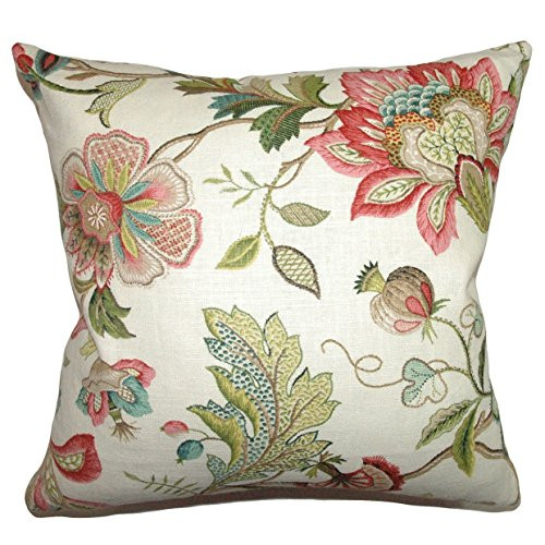 The Pillow Collection Adele Floral Bedding Sham Multi, Standard/20 x 26"