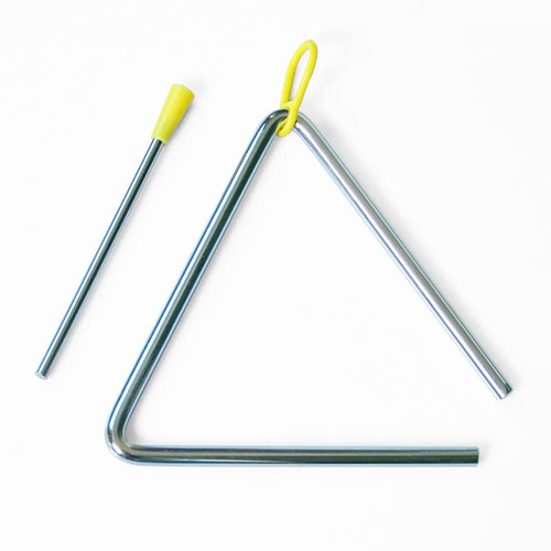 5 Pcs Steel Triangle Percussion Instrument With Striker,Rhythm Steel Triangles (9in)