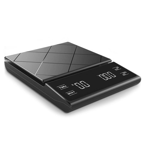 Coffee Scale with Timer,Electronic Food Scale,EAVO Digital Multifunction Weighing Scale with 3kg/0.1g High Precision for Drip Coffee, Baking, Cooking