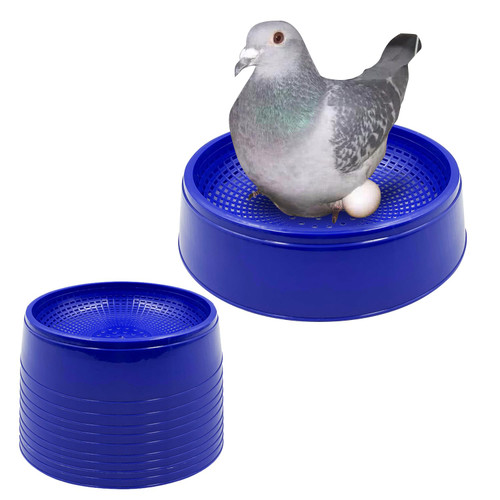 Ecjiuyi 10PCS Bird Nest Bowl, Plastic Racing Pigeon Breeding Hatching Nest Box Egg Basin for Quails Doves and Small Birds,Pet Cage Supplies