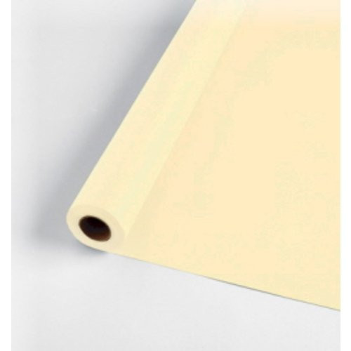 Creative Converting 783264 Plastic Table Cover Banquet Roll, 40" x 250', Ivory