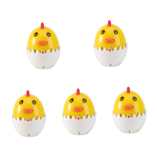 Anneome 5pcs Egg Shell Timer Kitchen timers Countdown Timer Baking Timer Kitchen Timer Cute Loud Alarm Timer Manual Timer Mechanic Tool Adorable Cooking Timer Child Metal Mushroom Cartoon