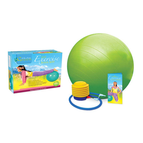 Wai Lana Green Eco Exercise Ball Kit Size: Medium - 65 cm (G-2101M)