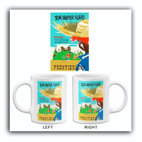 Disneyland - Tom Sawyer Island - 1956 - Promotional Advertising Mug Disneyland - Tom Sawyer Island - 1956 - Promotional Advertising Mug