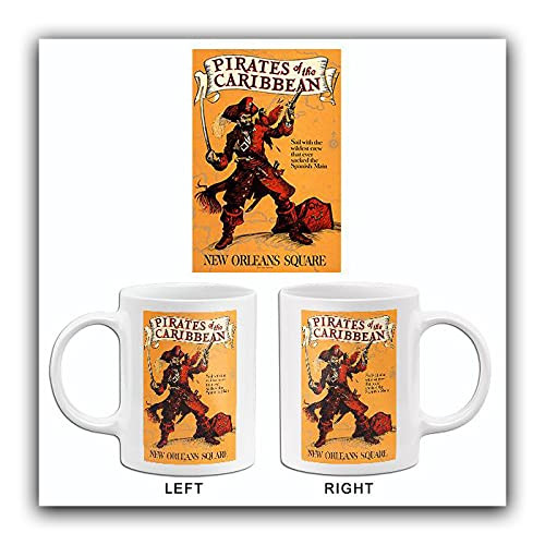 Disneyland - Pirates Of The Caribbean - 1967 - Promotional Advertising Mug