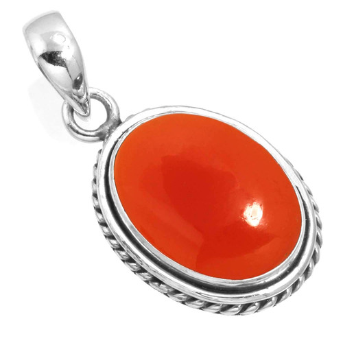 JEWELOPORIUM 925 Silver Pendant for Women Orange Natural Carnelian Stone Statement Silver Pendant Necklace Mothers' Day Gift Fashion Jewelry JEWELOPORIUM 925 Silver Pendant for Women Orange Natural Carnelian Stone Statement Silver Pendant Necklace Mothers' Day Gift Fashion Jewelry