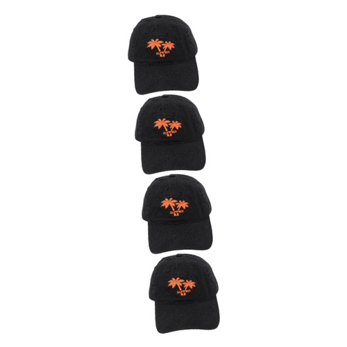 CALLARON 4pcs Baseball Cap Sun Hat for Women Mens Sun Hat Sun Hats for Men Embroidered Sun Hat Mens Hats Sunshade Baseball Hats Cap for Men Has Peaked Cap Couple Models Cotton Men and Women