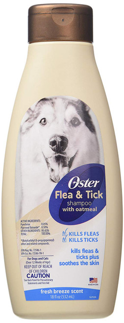 Oster Flea and Tick Shampoo with Oatmeal