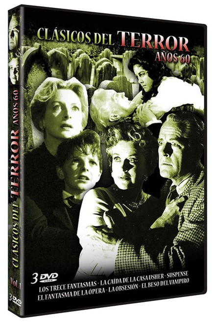 13 Ghosts + House of Usher + The Innocents + The Phantom of The Opera + The Premature Burial + The Kiss of The Vampire (Spanish Release) Best '60s Horror Films 13 Ghosts + House of Usher + The Innocents + The Phantom of The Opera + The Premature Burial + The Kiss of The Vampire (Spanish Release) Best '60s Horror Films